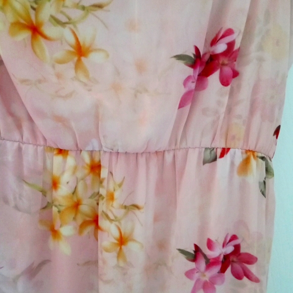 Sassafras Apricot Floral Midi Dress - Picture 9 of 10